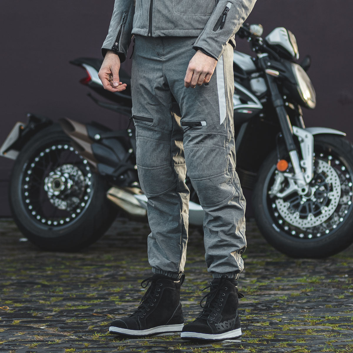 Spada Commute CE Textile Trouser Grey FREE UK Delivery, FREE 365 Day Returns | Moto Central