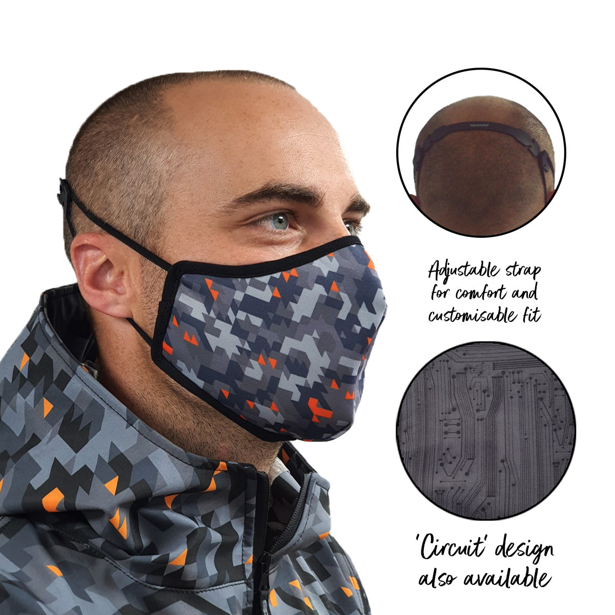 Spada Face Mask Camo Design FREE UK Delivery, FREE 365 Day Returns | Moto Central