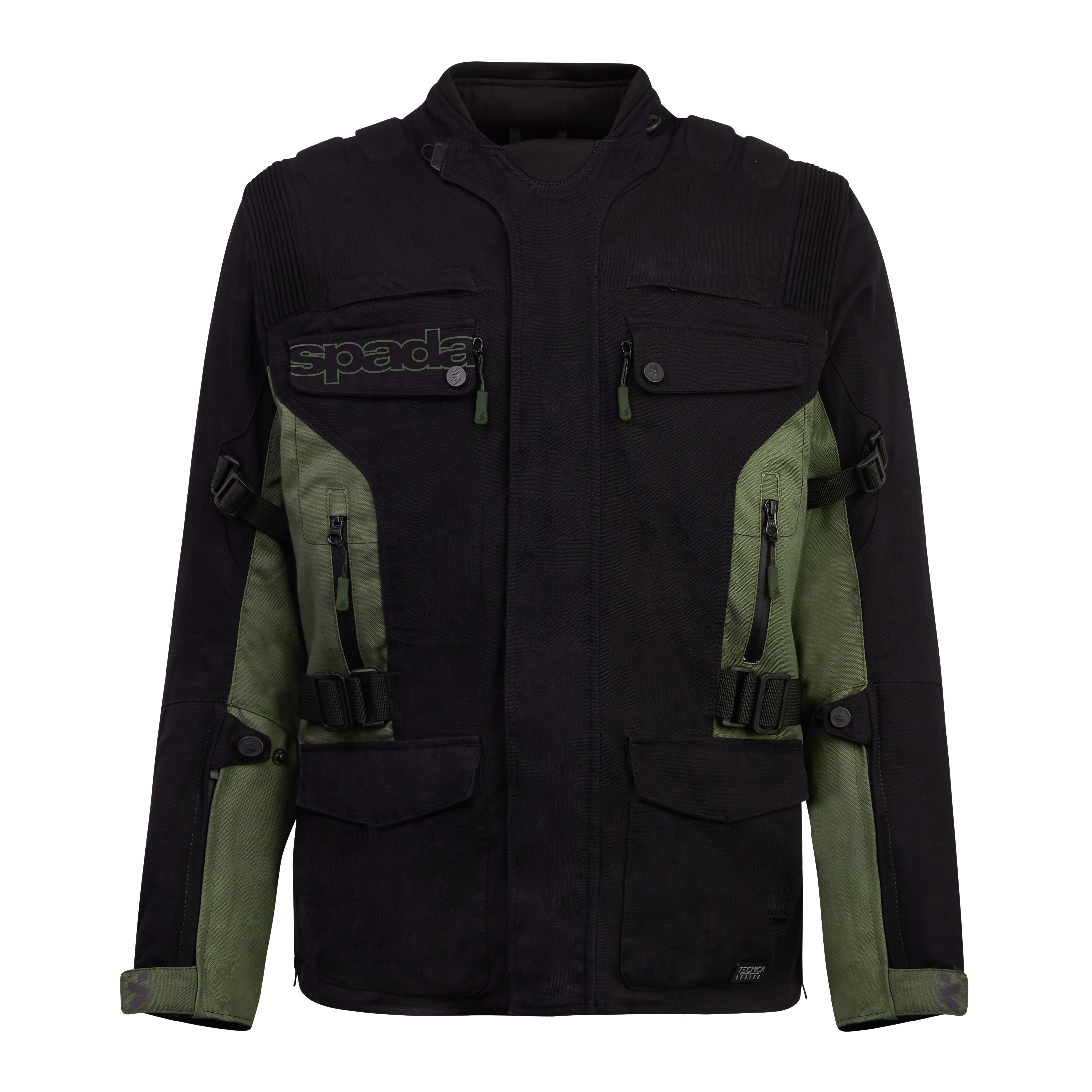 Spada Ascent V3 CE Textile Jacket Black / Green FREE UK Delivery, FREE 365 Day Returns | Moto Central
