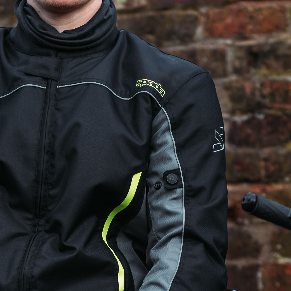 Spada Pace CE Textile Jacket Black / Fluo Yellow FREE UK Delivery, FREE 365 Day Returns | Moto Central