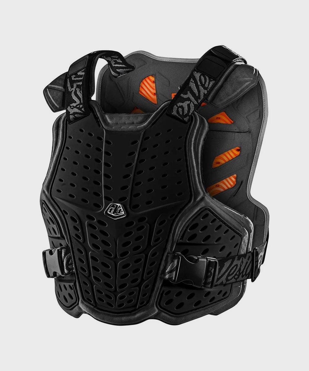 Troy Lee Designs Rockfight CE Cycle Chest Protector Solid Black - FREE UK Shipping, FREE 365 Day Returns | Moto Central