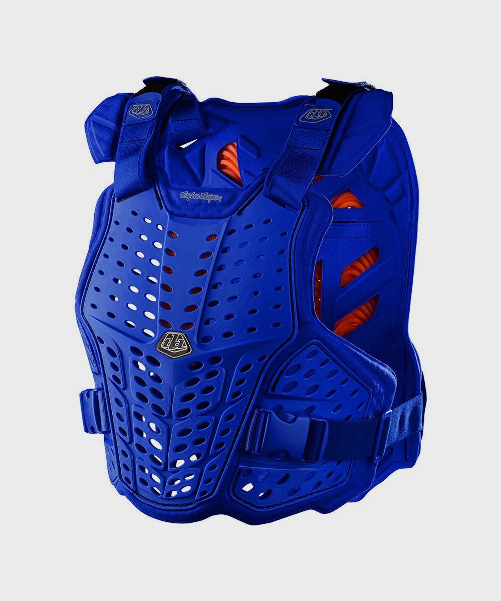 Troy Lee Designs Rockfight CE Cycle Chest Protector Solid Blue - FREE UK Shipping, FREE 365 Day Returns | Moto Central