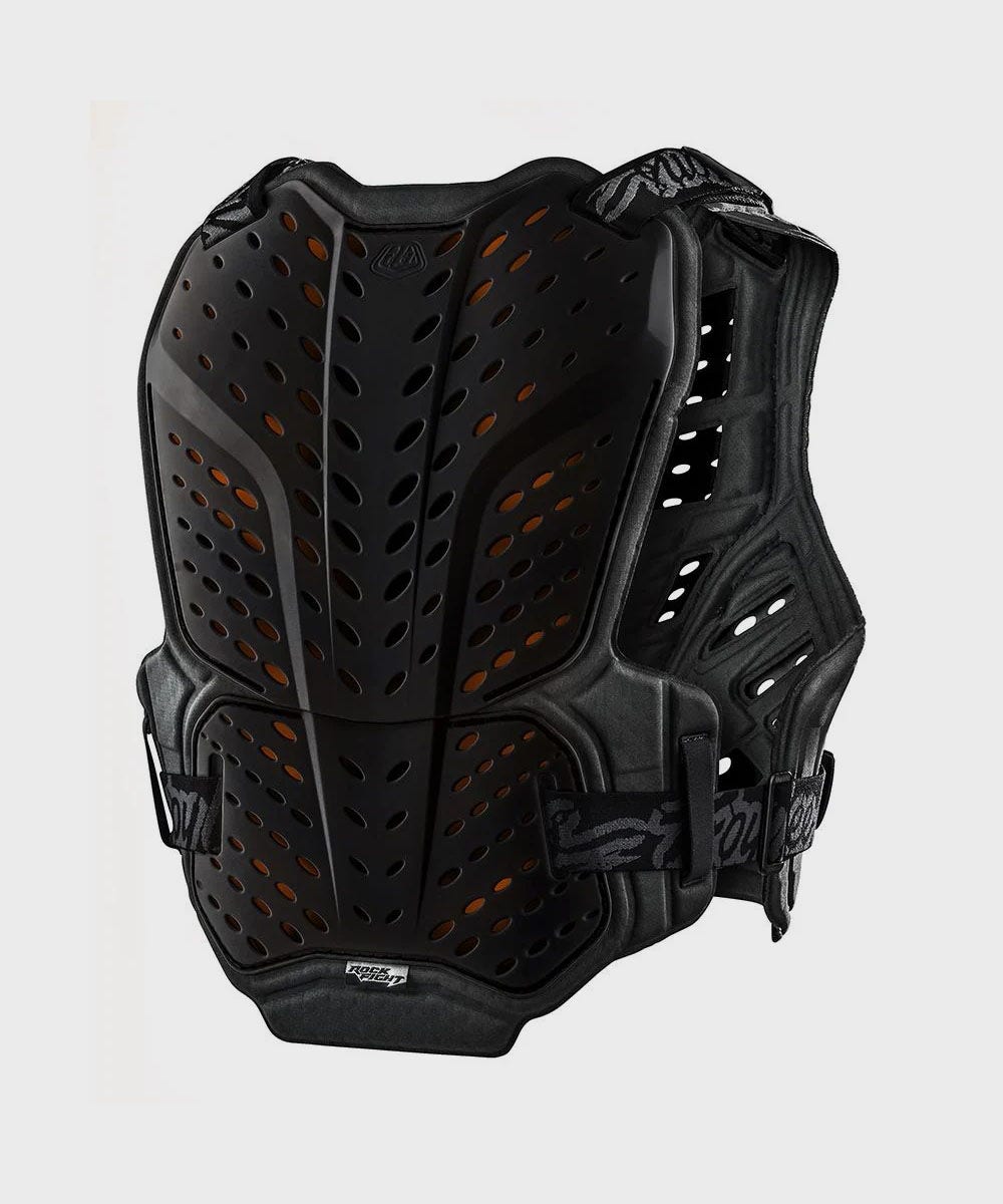 Troy Lee Designs Rockfight CE Cycle Chest Protector Solid Black - FREE UK Shipping, FREE 365 Day Returns | Moto Central