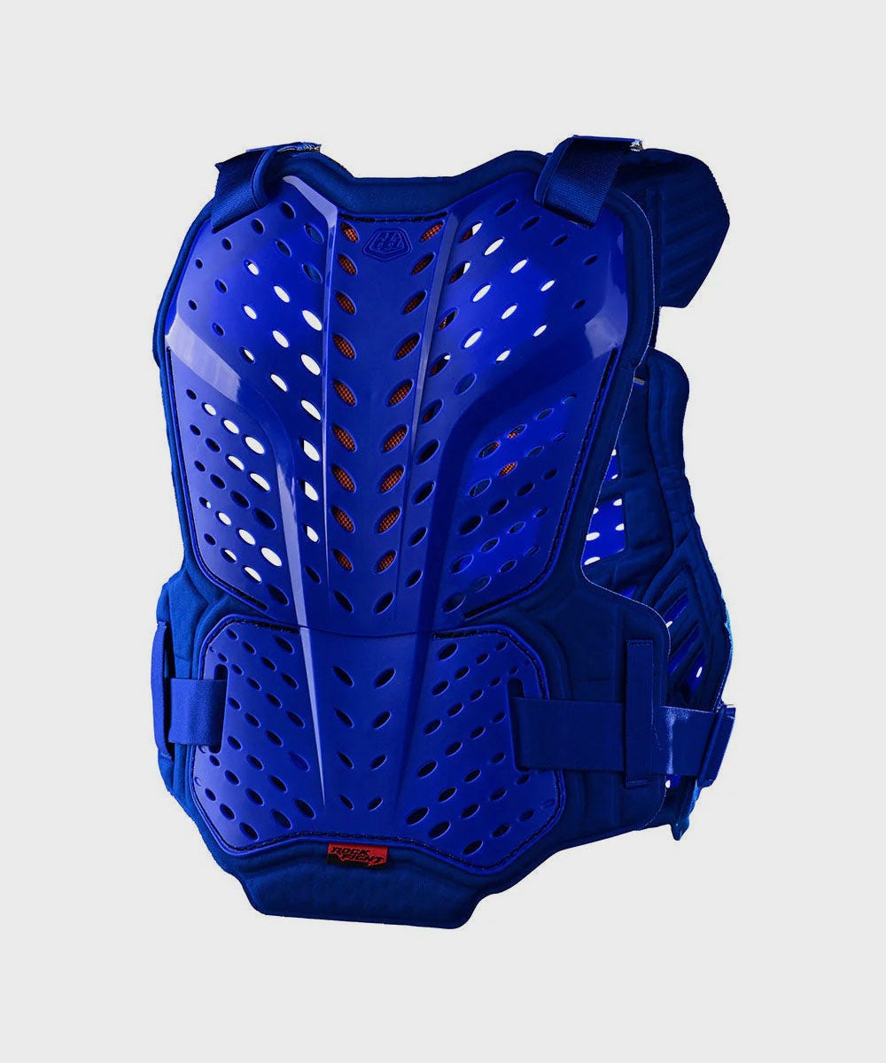 Troy Lee Designs Rockfight Cycle Chest Protector Solid Blue - FREE UK Shipping, FREE 365 Day Returns | Moto Central