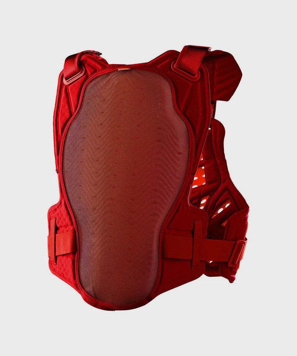 Troy Lee Designs Rockfight CE Flex Cycle Chest Protector Solid Red - FREE UK Shipping, FREE 365 Day Returns | Moto Central