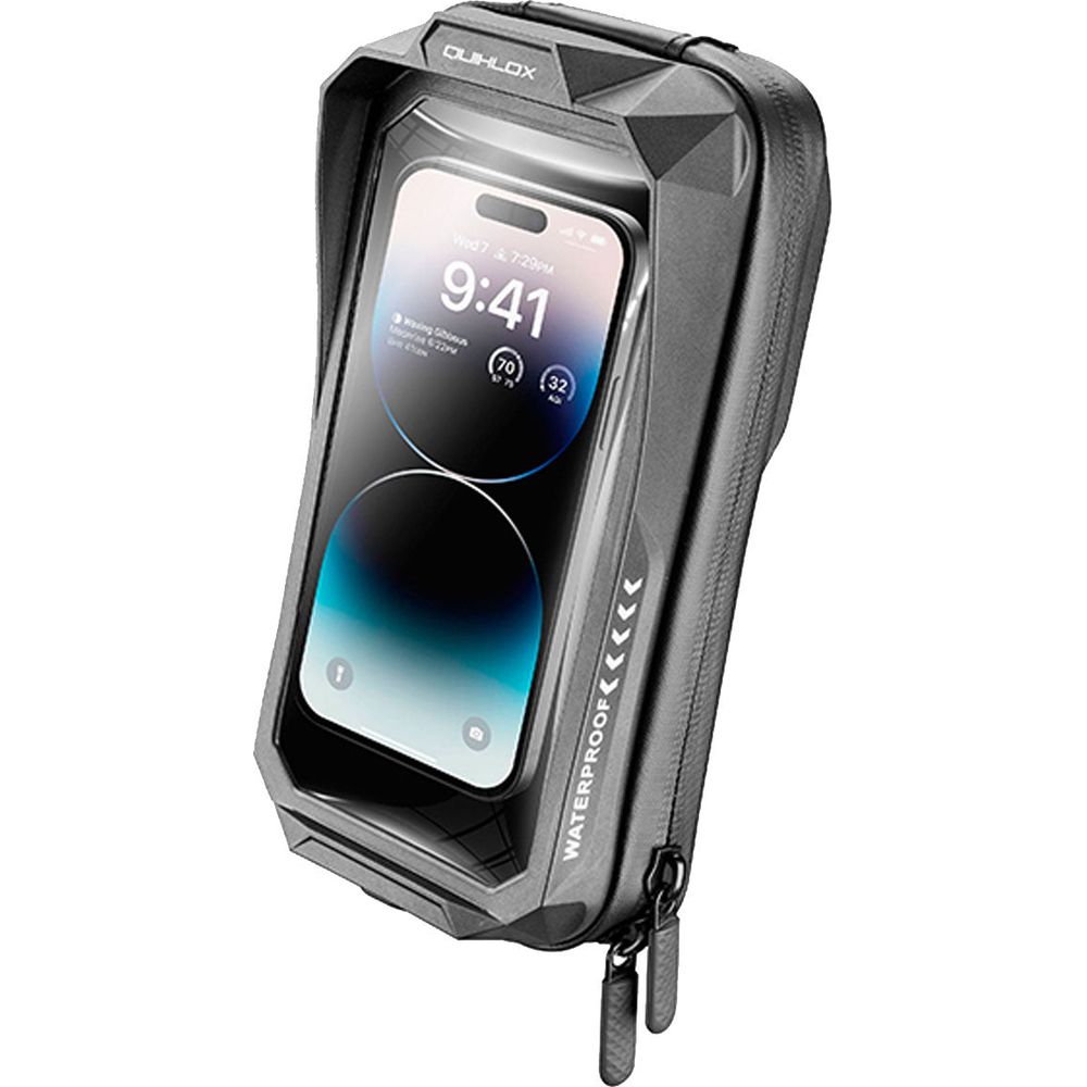 Quiklox By Interphone Moto IP66 Hard Case Black For Smartphones - 7 Inch