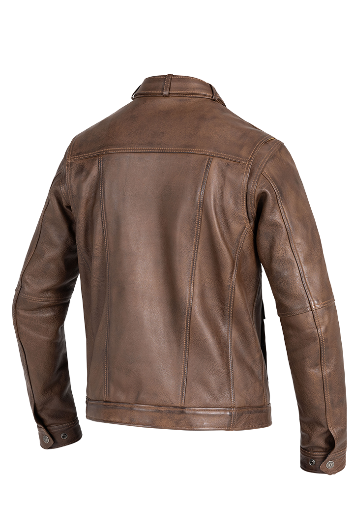 John Doe Drifter Leather Jacket Brown - FREE UK Shipping, FREE 365 Day Returns | Moto Central