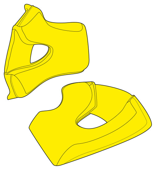 Just1 J18 Couple Cheek Pads Black - FREE UK Shipping, FREE 365 Day Returns | Moto Central