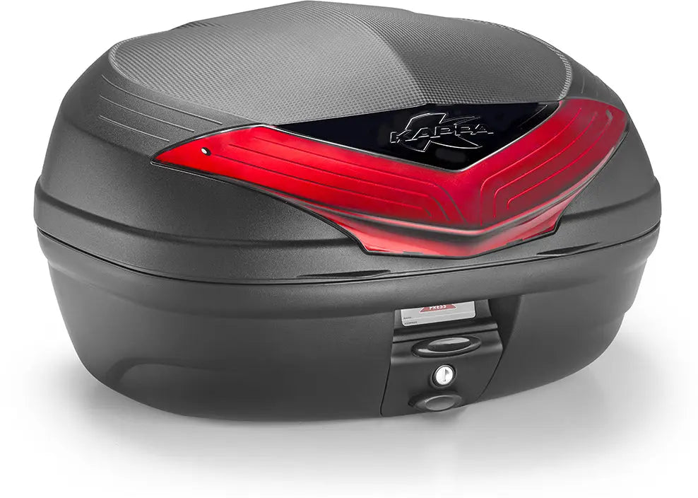 Kappa K466N2 Top Case Black With Red Reflector - 46 L FREE UK Delivery, FREE 365 Day Returns | Moto Central