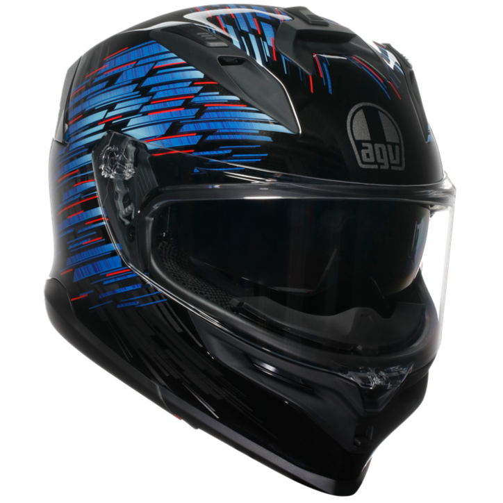 AGV フルフェイス AGV K7 Genisys Full Face Helmet Black/Blue/Grey FREE UK Delivery