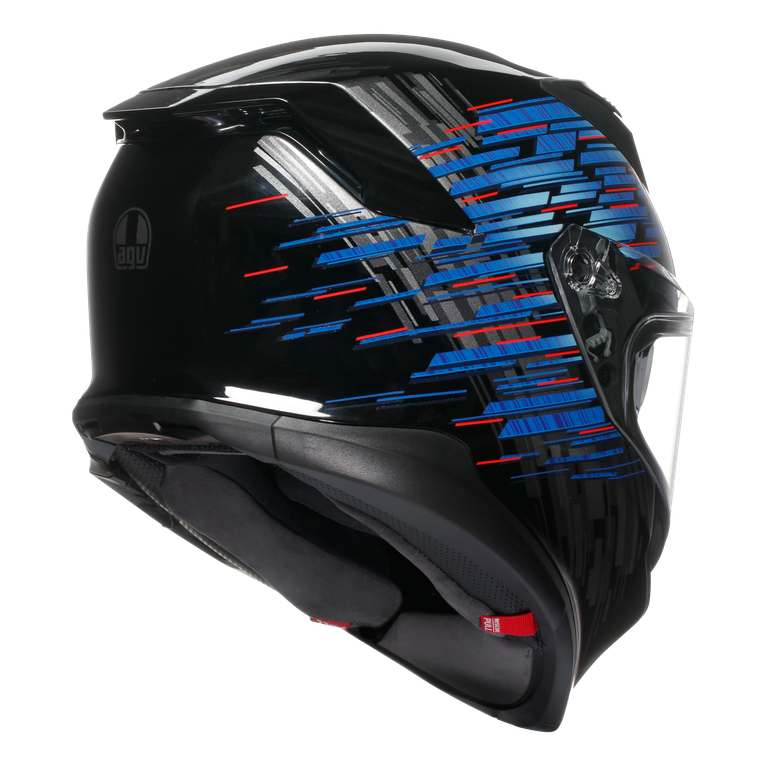 AGV K7 Genisys Matt Black / Blue / Grey Full Face Motorcycle Helmet - additional product view 3