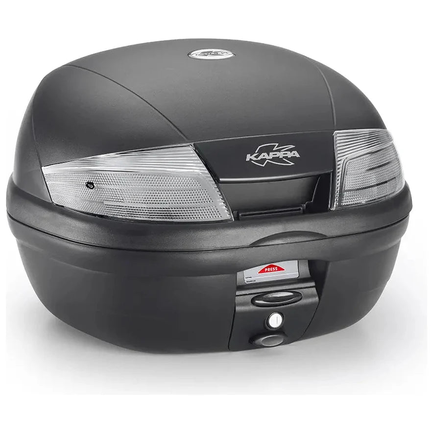 Kappa K35NT2 Top Case Black - 35 L, rear view on white