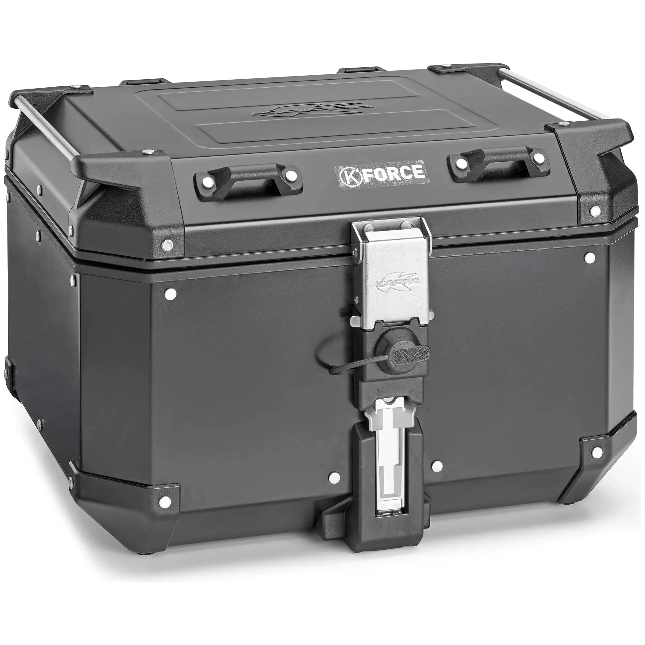 Kappa KFR480B Top Case Black - 48 L, front view on white