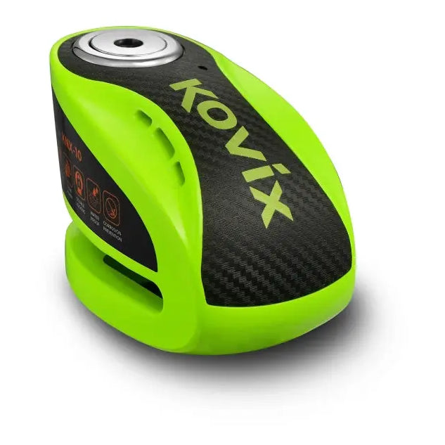 Kovix Overlord KNX10 Alarm Disc Lock Green - 10mm Pin FREE UK Delivery, FREE 365 Day Returns | Moto Central