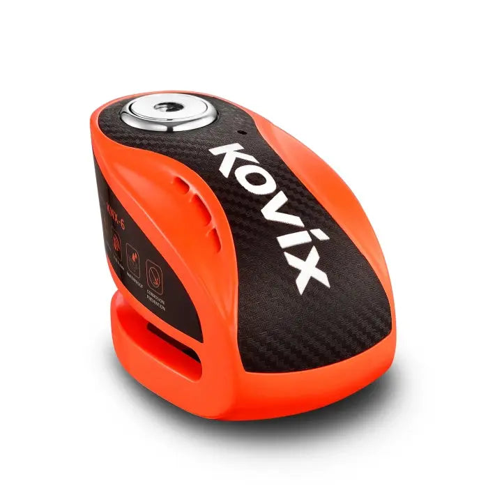 Kovix Overlord KNX6 Alarm Disc Lock Orange - 6mm Pin FREE UK Delivery, FREE 365 Day Returns | Moto Central