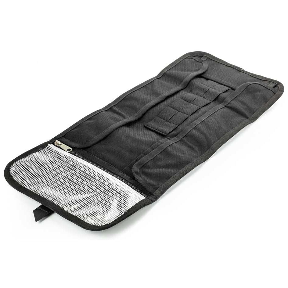 Kriega Tool Roll Bag Black - 550 x 225mm - open interior view