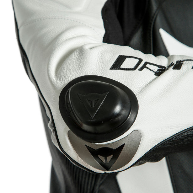 Dainese Laguna Seca 5 One Piece Perforated Leather Suit White / Black
