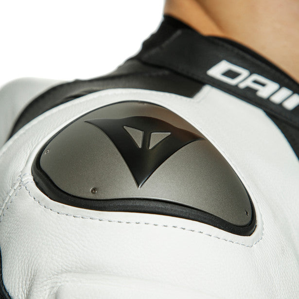 Dainese Laguna Seca 5 One Piece Perforated Leather Suit White / Black