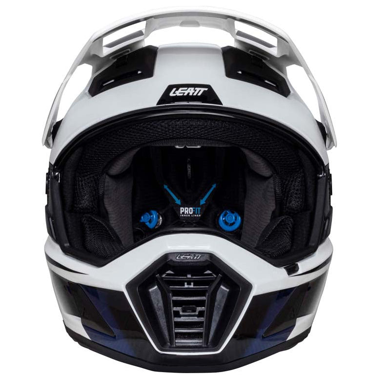 Leatt ADV 8.5 Helmet Kit Royal Blue / Red adventure motorcycle helmet, front view