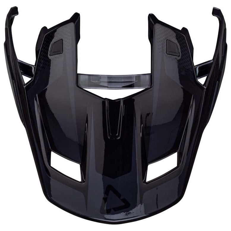 Leatt ADV 8.5 Helmet Kit Stealth Black / Grey adventure motorcycle helmet, peak underside view