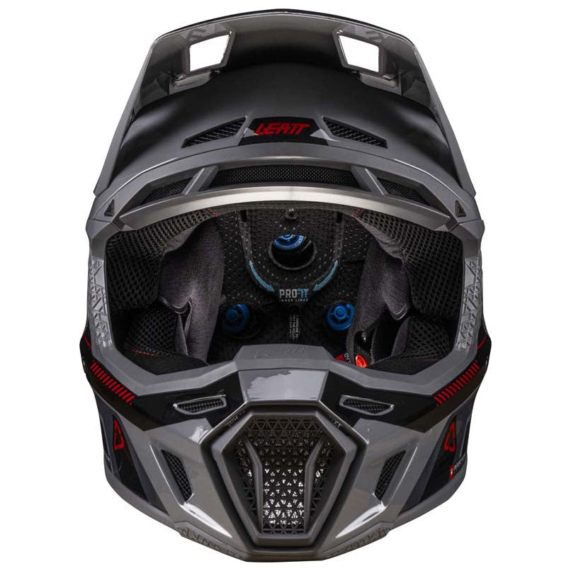 Leatt Moto 8.5 Helmet Kit Grey motocross motorcycle helmet, rear view