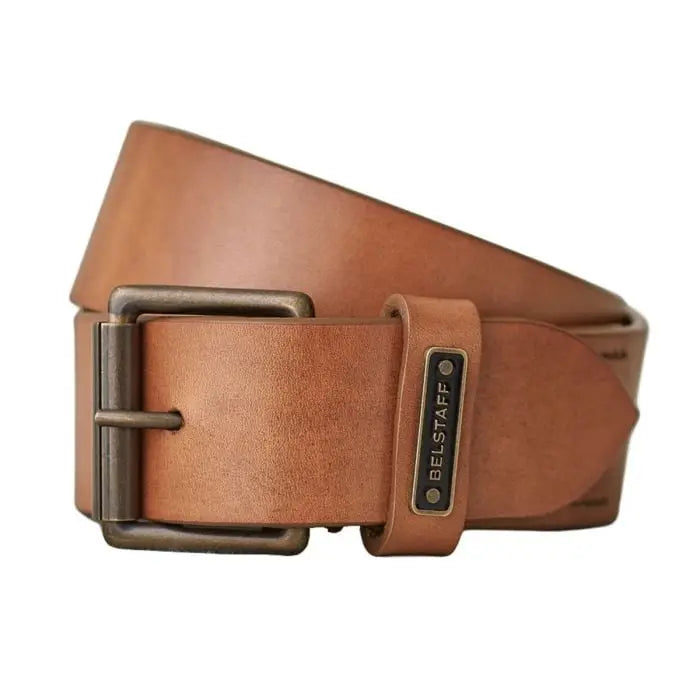 Belstaff Ledger Leather Belt Chestnut  - FREE UK Shipping, FREE 365 Day Returns | Moto Central