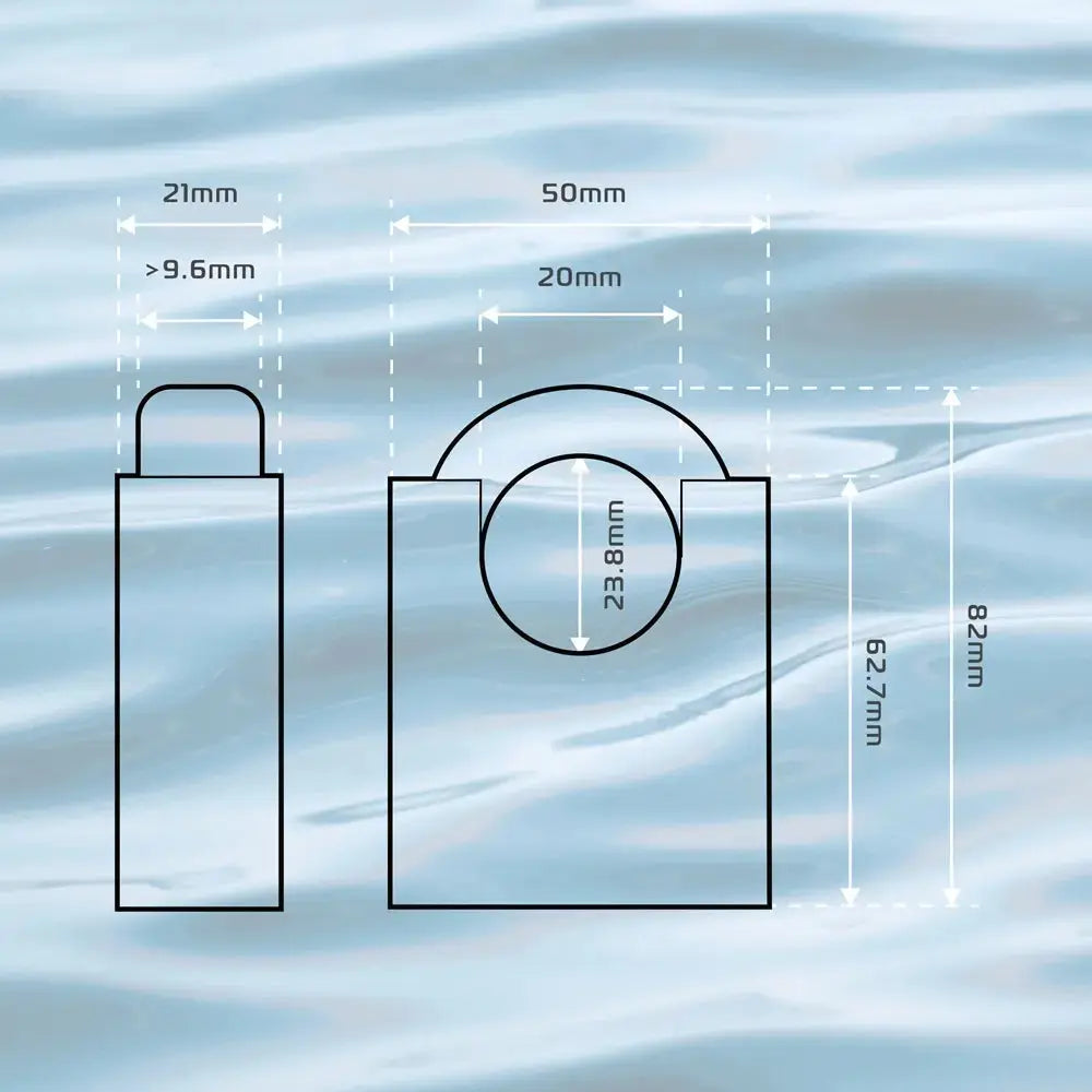 Oxford CS-09 Marine Proof Padlock FREE UK Delivery, FREE 365 Day Returns | Moto Central