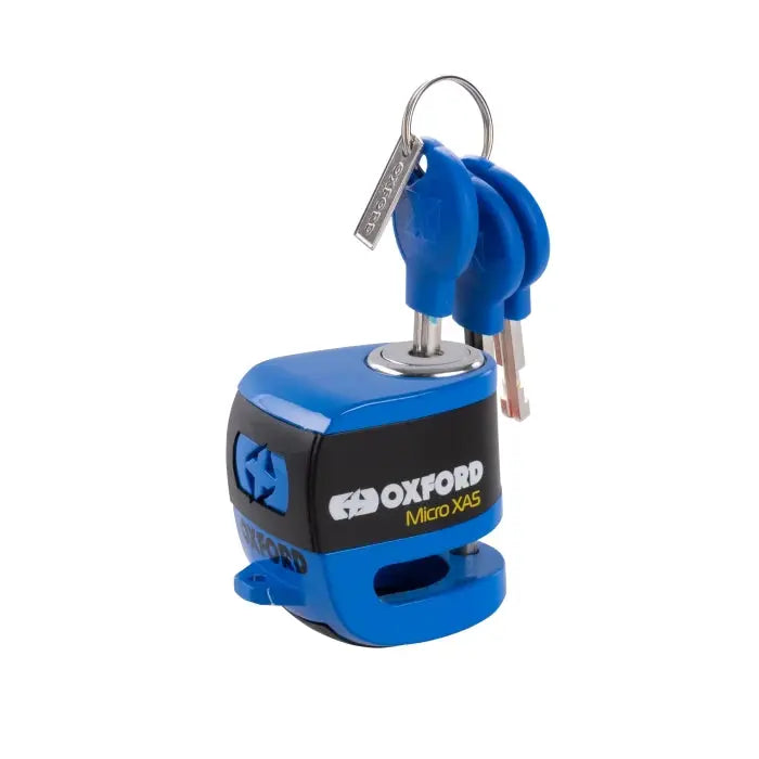 Oxford Micro XA5 Alarm Disc Lock Blue - 5.5mm FREE UK Delivery, FREE 365 Day Returns | Moto Central