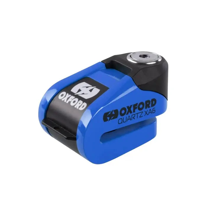 Oxford Quartz XA6 Alarm Disc Lock Blue - 6mm FREE UK Delivery, FREE 365 Day Returns | Moto Central