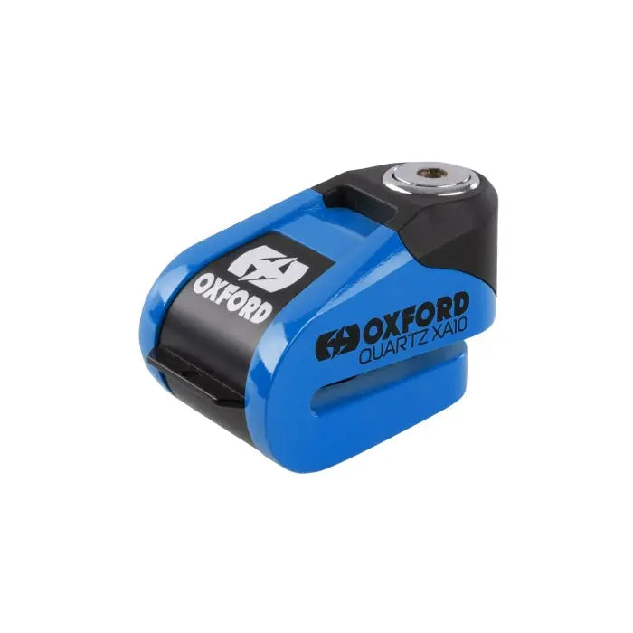 Oxford Quartz XA10 Alarm Disc Lock Blue - 10mm FREE UK Delivery, FREE 365 Day Returns | Moto Central