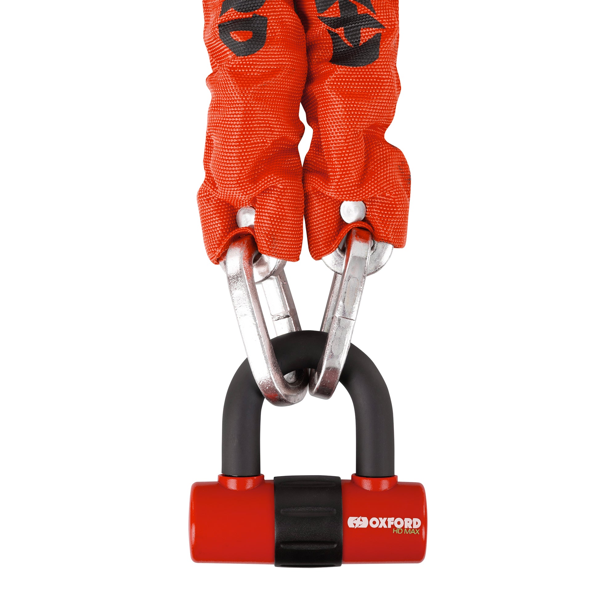 Oxford HD Chain Lock Red - 9.3mm x 1.5m