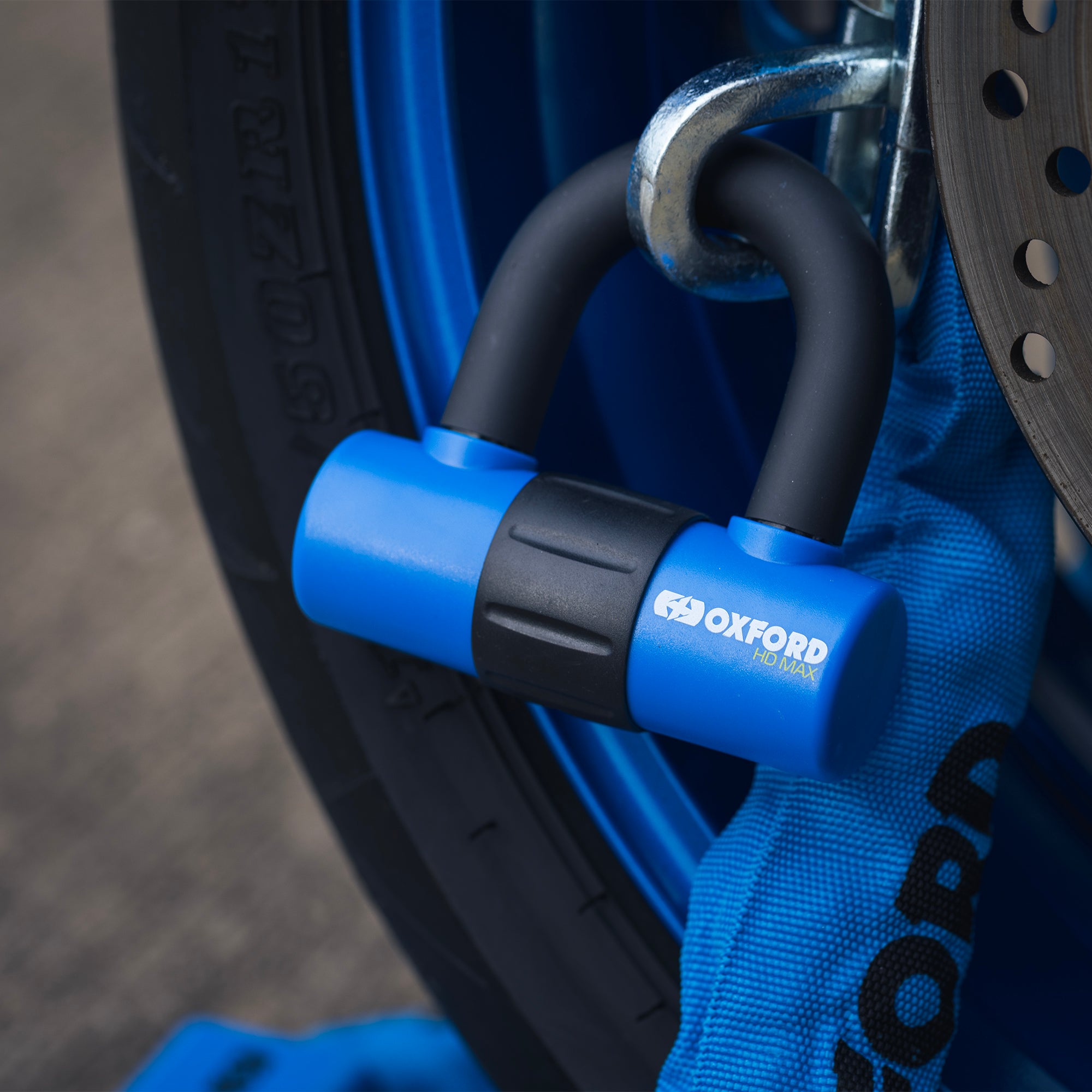 Oxford HD Chain Lock Blue - 9.3mm x 1.5m