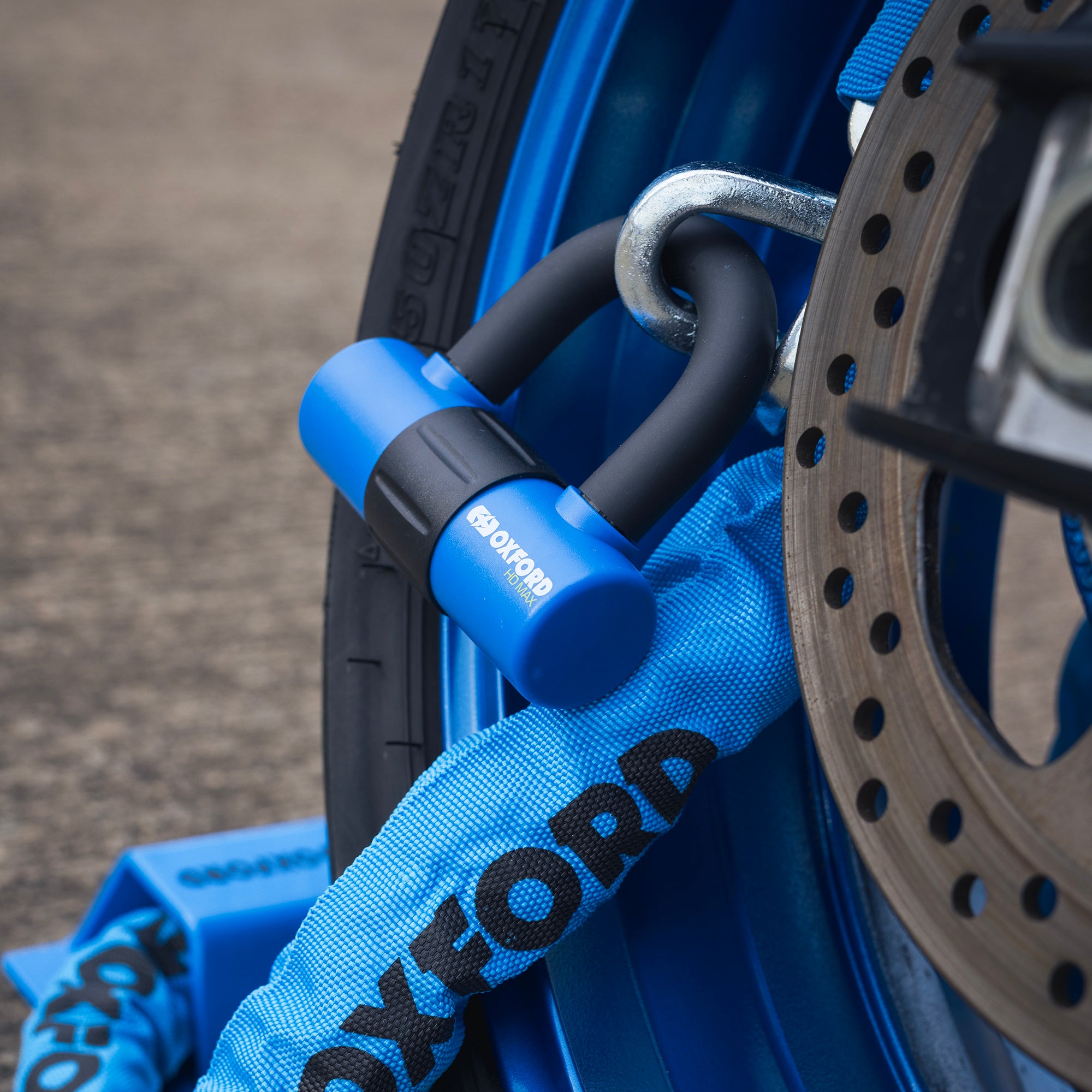 Oxford HD Chain Lock Blue - 9.3mm x 1.5m