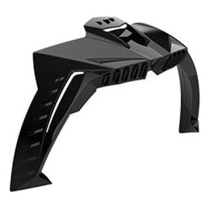 LS2 FF805 Air Vent Rear Gloss Black – replacement motorcycle helmet rear air vent – front view