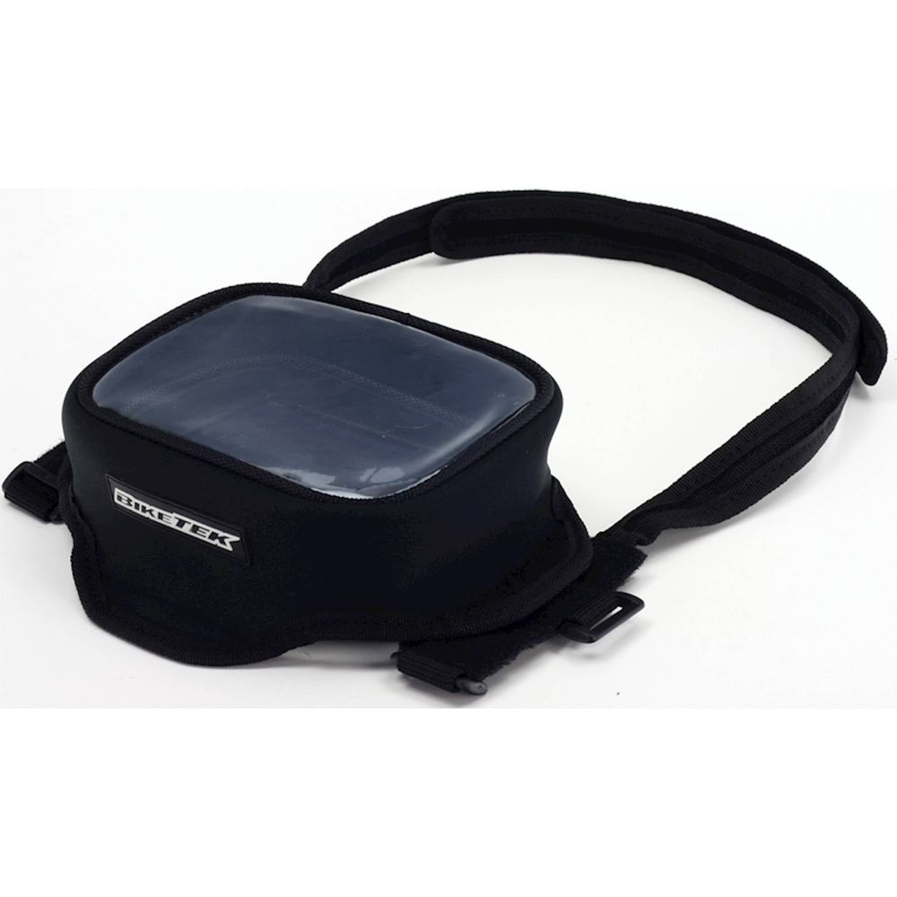 BikeTek Satellite Navigation Device Mounted Pouch For Handlebar / Yoke Black