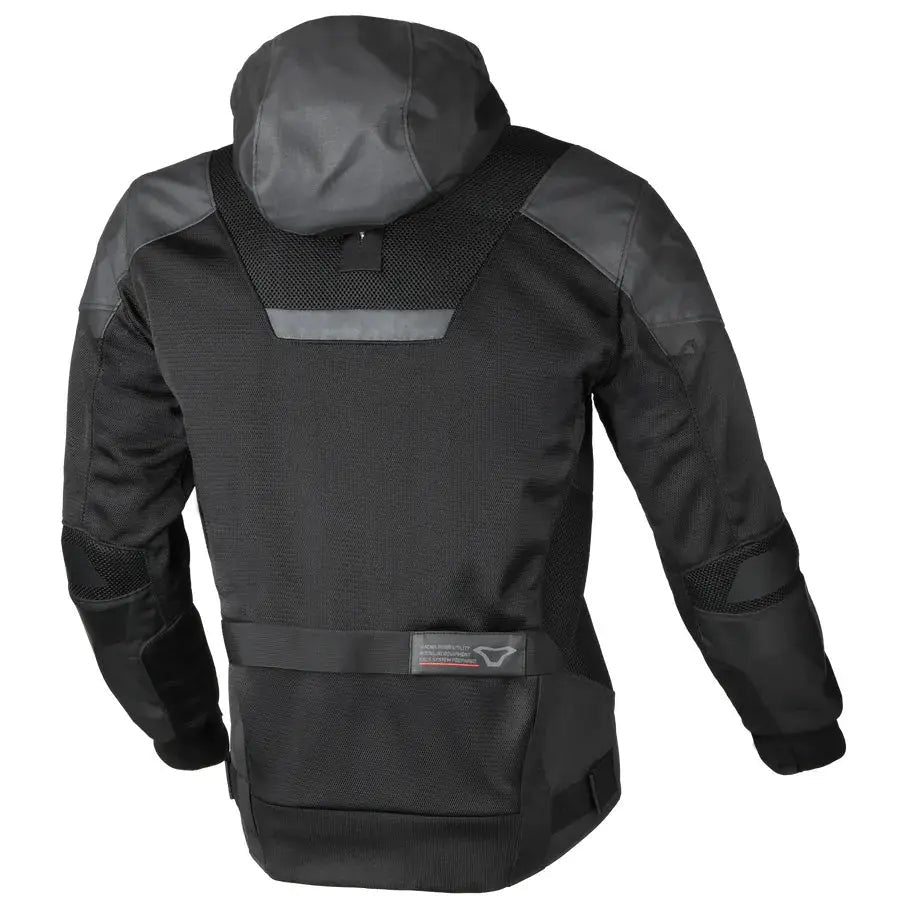 Macna Rebelite Textile Jacket Black, rear view