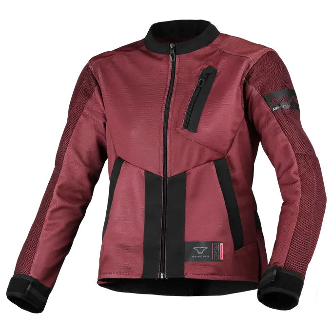 Macna Torida Ladies Textile Jacket Bordeaux / Black, front view