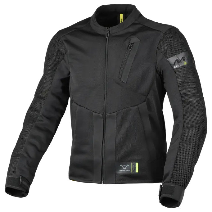 Macna Torido Textile Jacket Black, front view