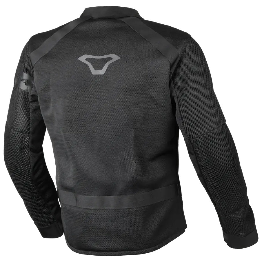 Macna Torido Textile Jacket Black, rear view