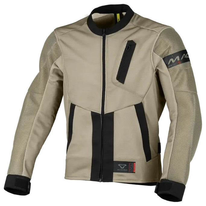 Macna Torido Textile Jacket Black / Taupe, front view