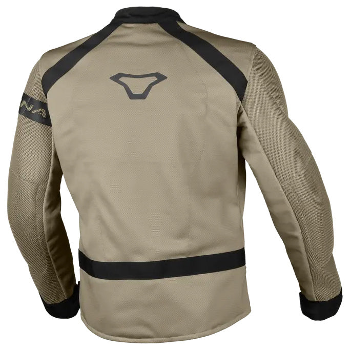 Macna Torido Textile Jacket Black / Taupe, rear view