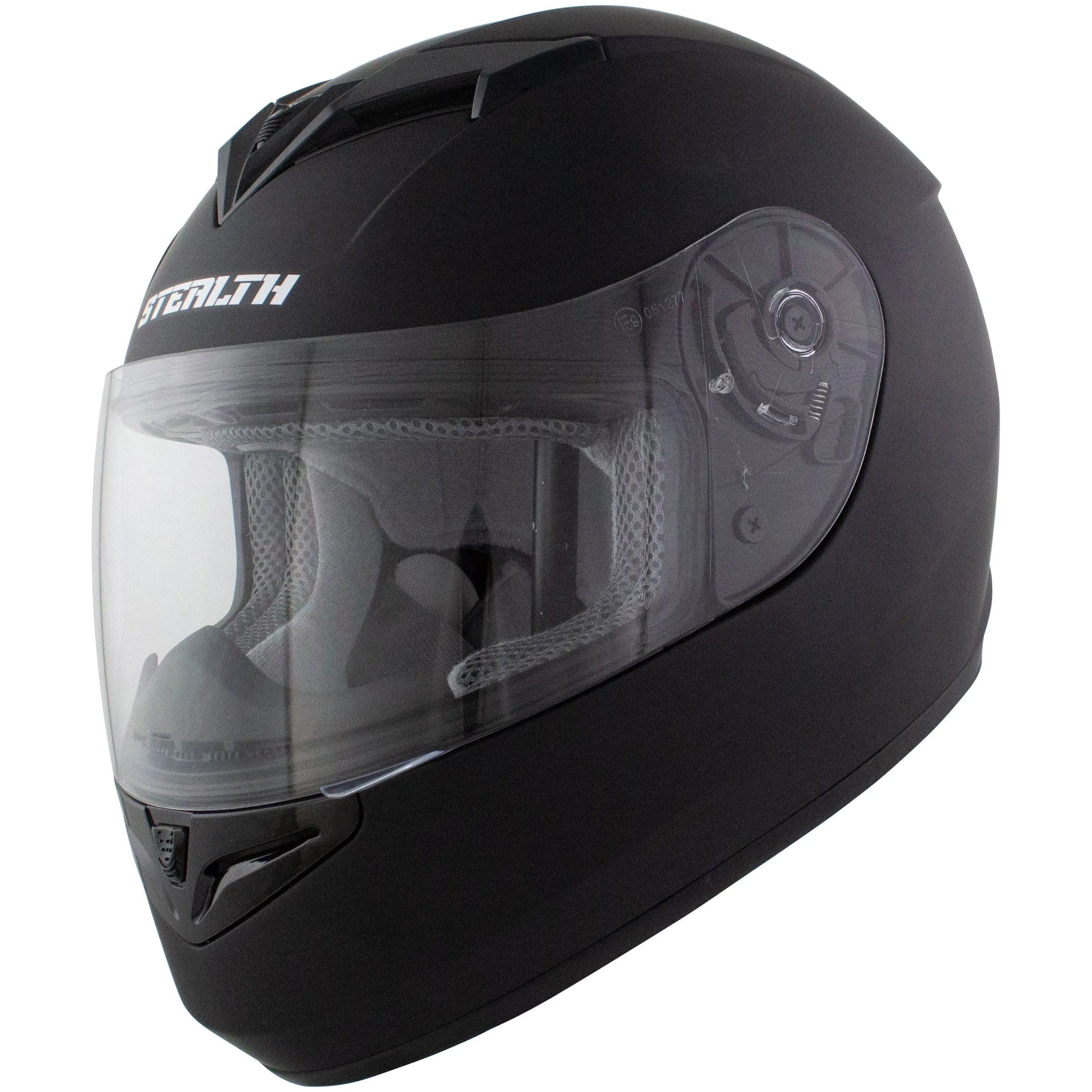 Stealth V121 Full Face Helmet Matt Black - FREE UK Shipping, FREE 365 Day Returns | Moto Central