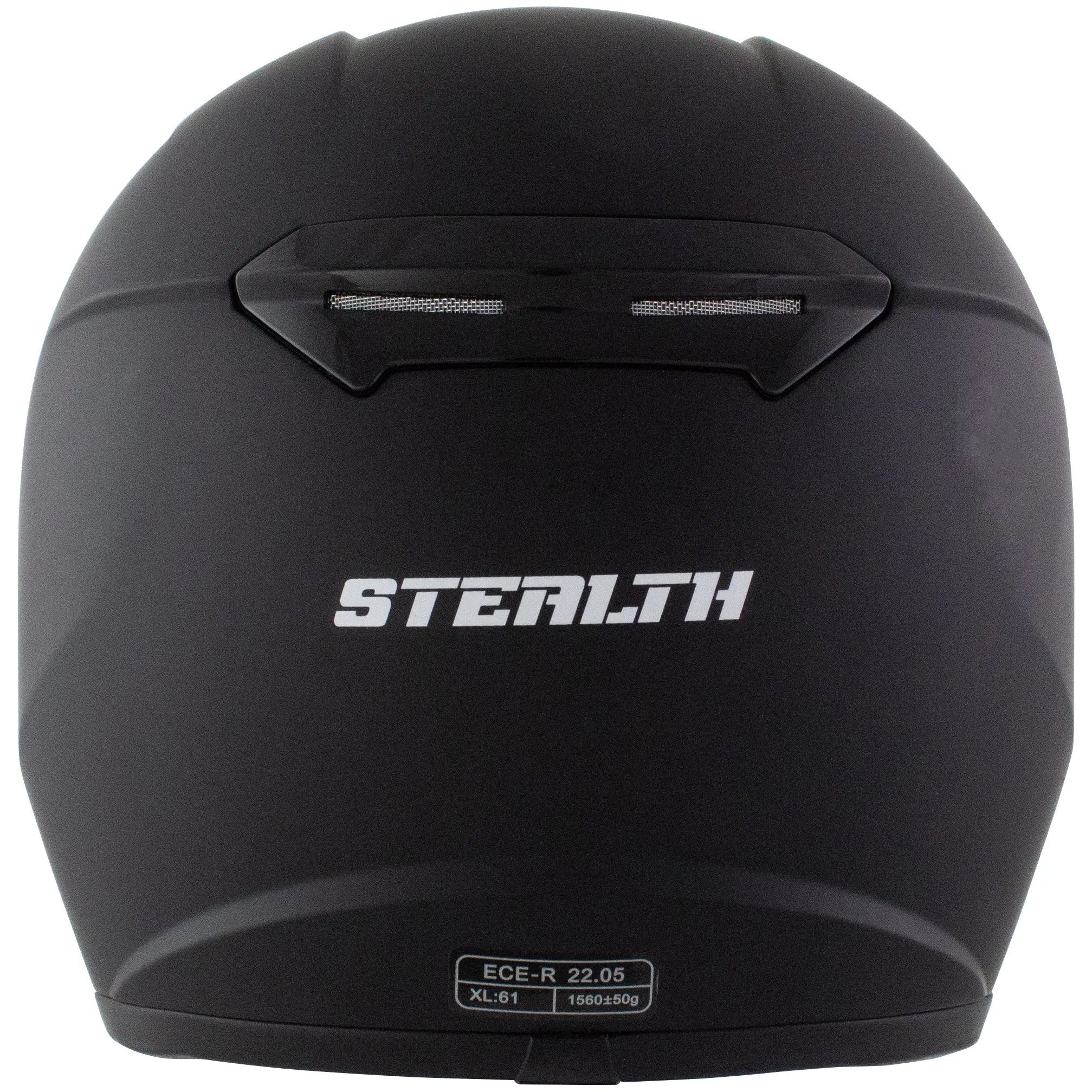 Stealth V121 Full Face Helmet Matt Black - FREE UK Shipping, FREE 365 Day Returns | Moto Central