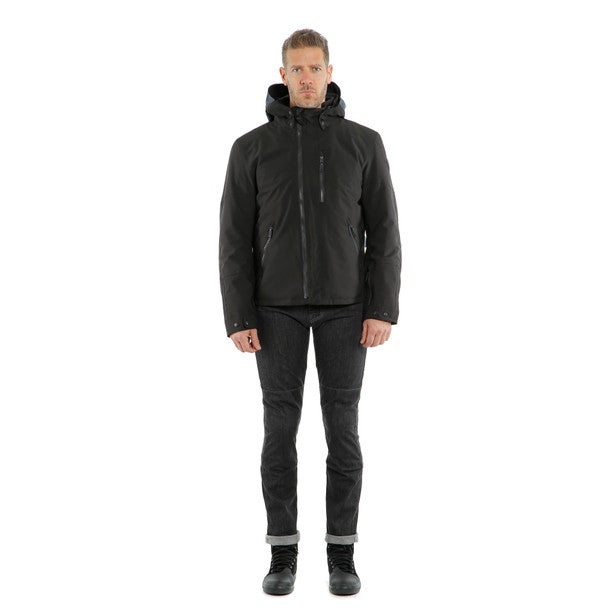 Dainese Mayfair D-Dry Hooded Textile Jacket Ebony/Black FREE Delivery