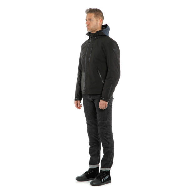Dainese Mayfair D-Dry Hooded Textile Jacket Ebony/Black FREE Delivery