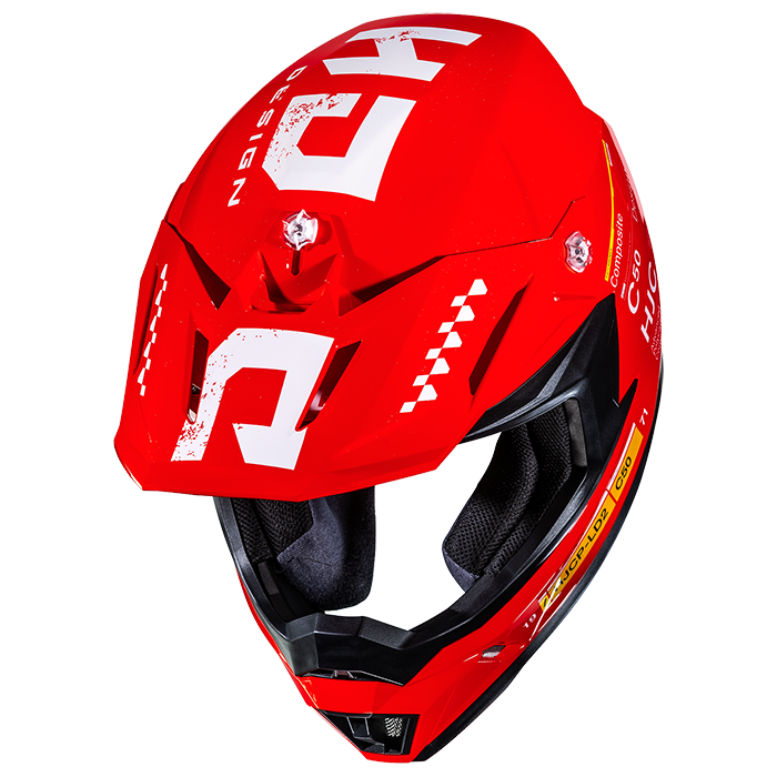 HJC C50 Tagg MC1 Red FREE UK Delivery, FREE 365 Day Returns | Moto Central