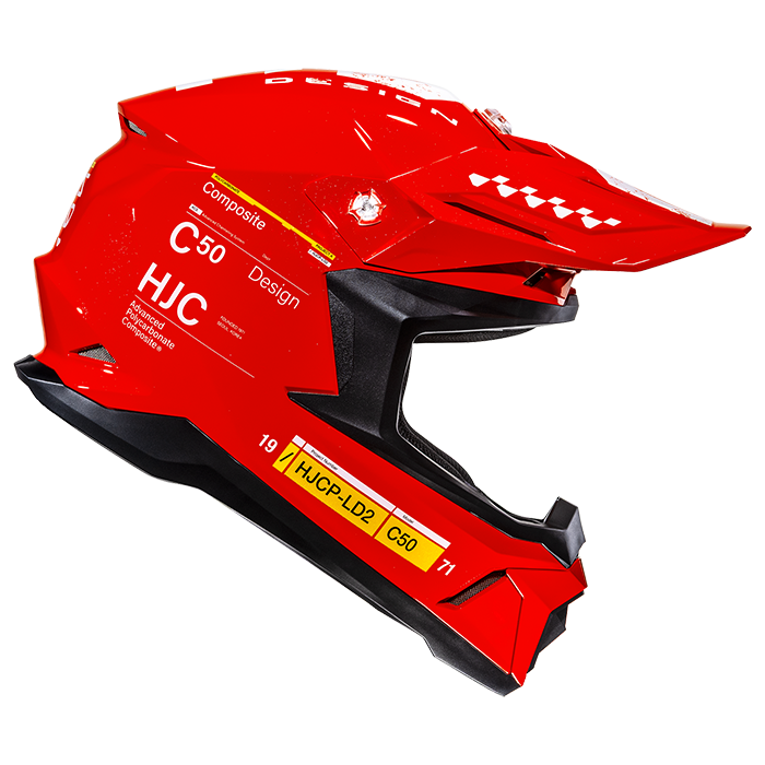 HJC C50 Tagg MC1 Red FREE UK Delivery, FREE 365 Day Returns | Moto Central