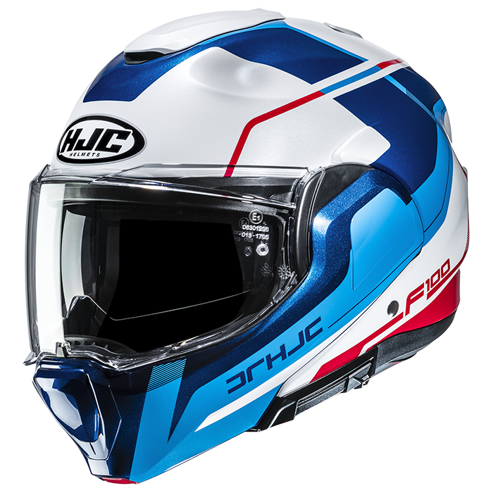 HJC F100 Astra MC21 White / Blue / Red FREE UK Delivery, FREE 365 Day Returns | Moto Central