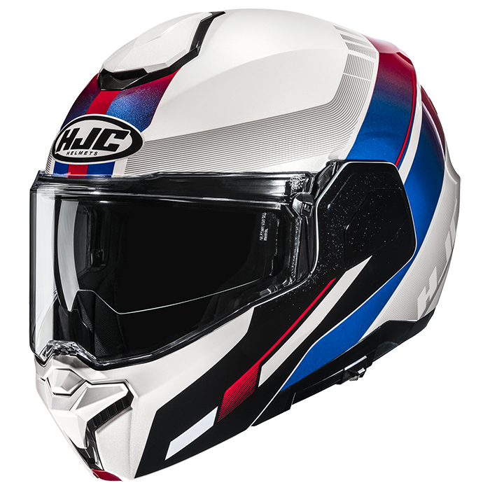 HJC i101 Mira MC21 White / Blue / Red FREE UK Delivery, FREE 365 Day Returns | Moto Central