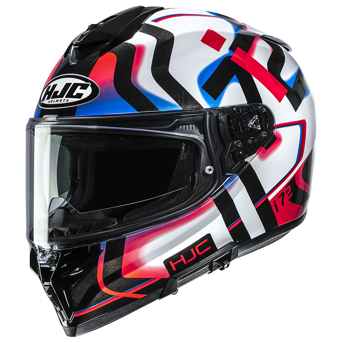 HJC i72 Tala MC21 White / Blue / Red FREE UK Delivery, FREE 365 Day Returns | Moto Central